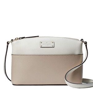 Kate Spade Grove Street Millie Crossbody Bag in White and Light Pink